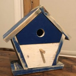 Reclaimed wood bird nesting box